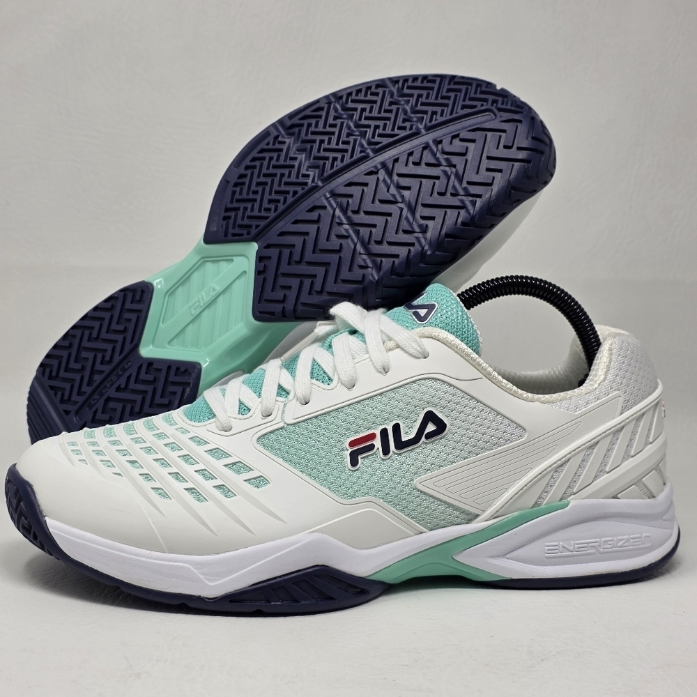 Fila Energized Tennis Mens Size 10 Off White Sneakers Shoes 1TM01408-143 New